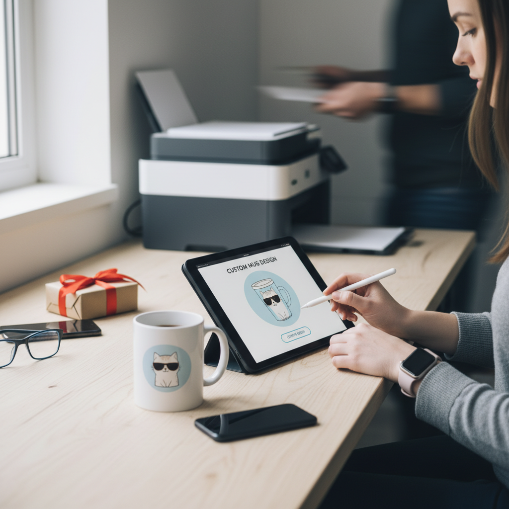 tempat bikin mug satuan express di Tasikmalaya illustration